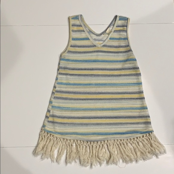 Tru Self Tunic Boho Sleeveless Top Macrame Bottom - Picture 2 of 7